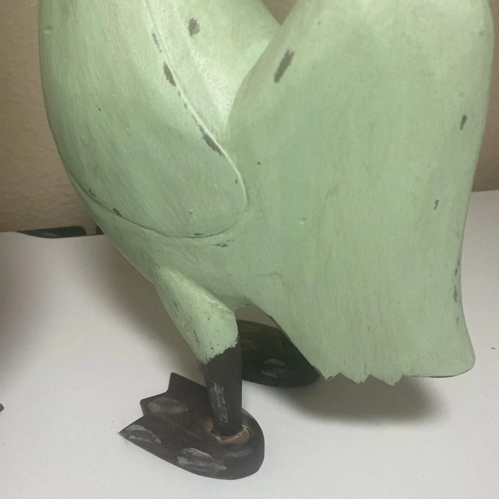 Folk Art Country Figurine Chicken Hen Home Decor 16